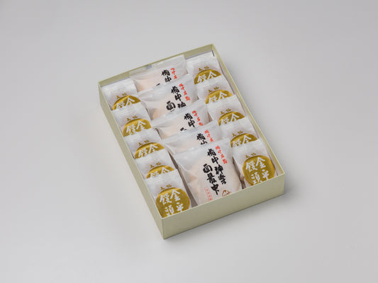 備中神楽面最中・金平饅頭 詰め合わせ 最中5個、金平10個入り